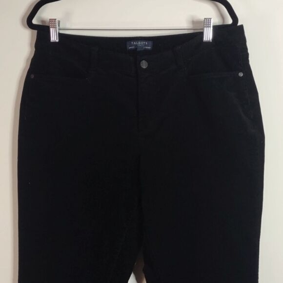Talbot's Size 14W Black Corduroy Simply Flattering 5 Pocket Pant - Picture 3 of 9